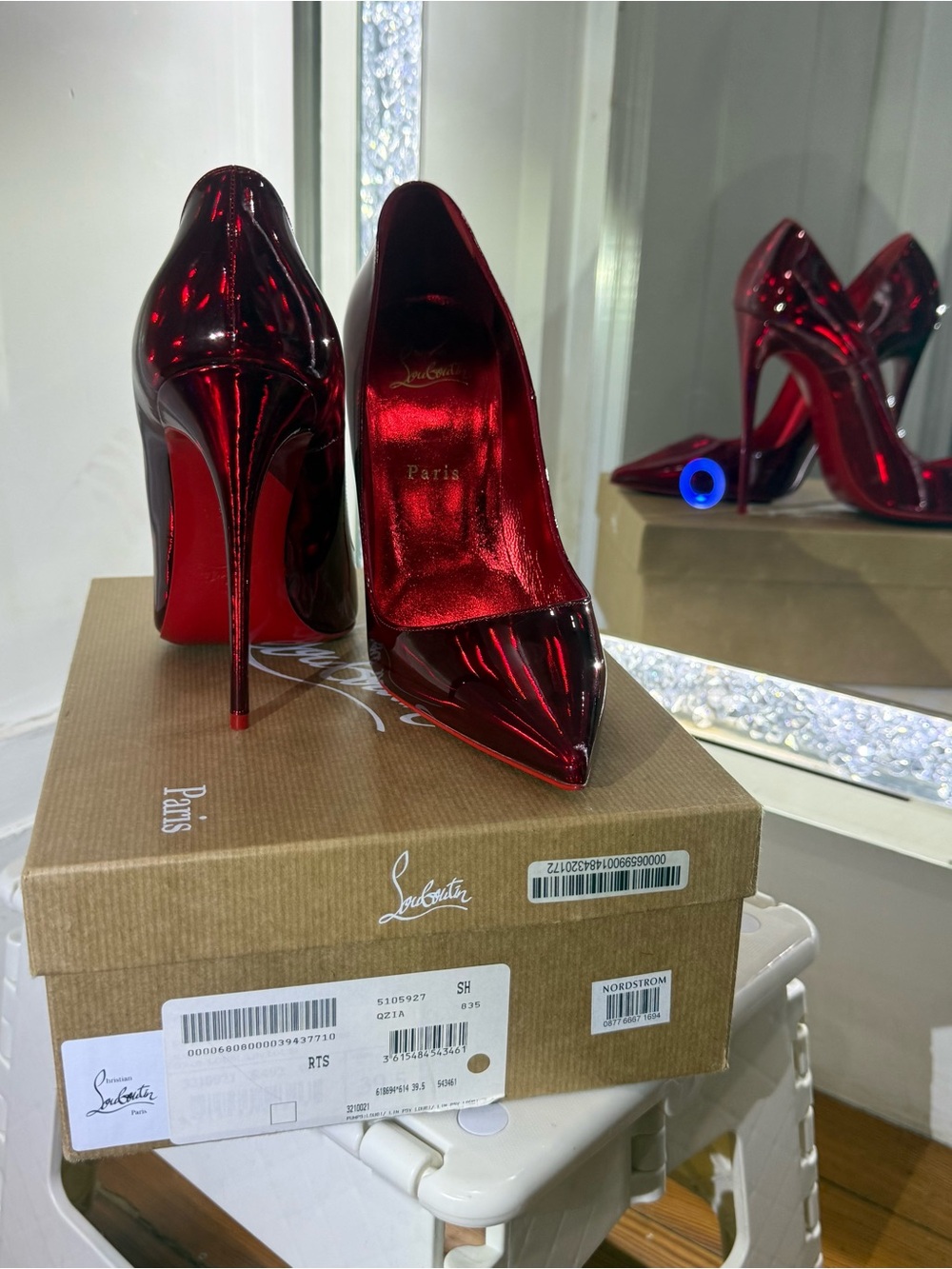 Christian Louboutin Red Patent Stiletto Pumps